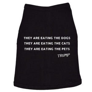 They Are Eating The Dogs The Cats The Pets Funny Trump Doggie Tank