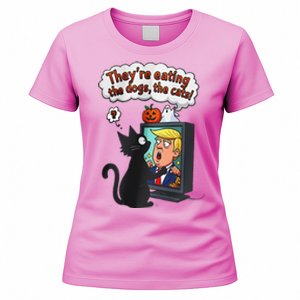 They Are Eating The Dogs The Cats Quote Women's T-Shirt