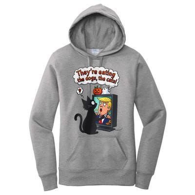 They Are Eating The Dogs The Cats Quote Women's Pullover Hoodie