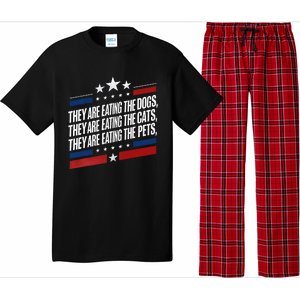 They Are Eating The Dogs The Cats The Pets Funny Trump Pajama Set