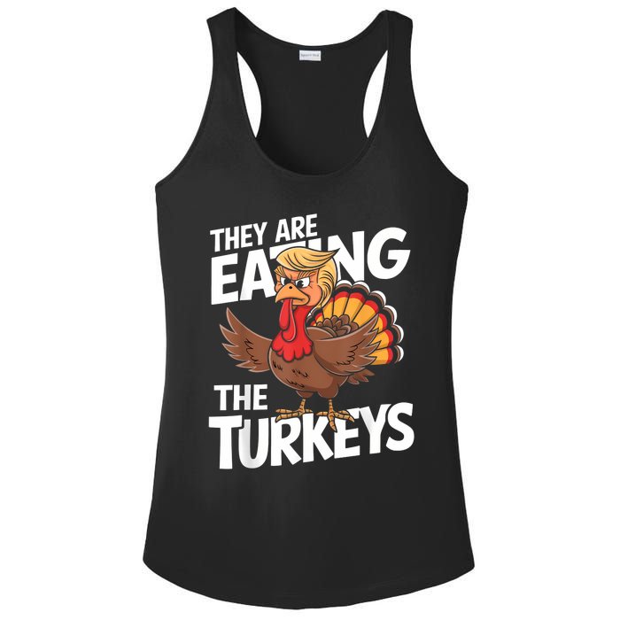 They Are Eating The Turkeys Thanksgiving Humor Ladies PosiCharge Competitor Racerback Tank