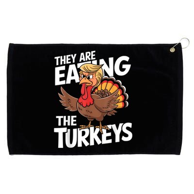 They Are Eating The Turkeys Thanksgiving Humor Grommeted Golf Towel