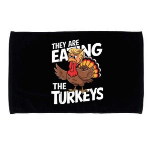 They Are Eating The Turkeys Thanksgiving Humor Microfiber Hand Towel