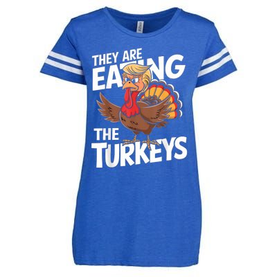 They Are Eating The Turkeys Thanksgiving Humor Enza Ladies Jersey Football T-Shirt