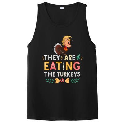 They Are Eating The Turkeys Funny Thankgiving Turkey PosiCharge Competitor Tank