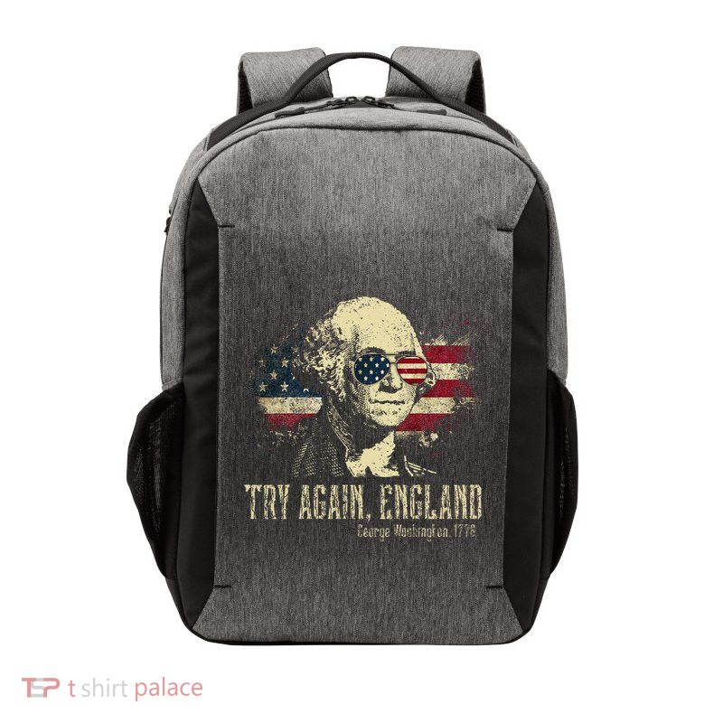 Try Again England George Washington 1776 Usa Vector Backpack
