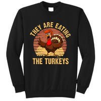 They Are Eating The Turkeys Thanksgiving Trump Humor Kamala Sweatshirt