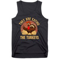 They Are Eating The Turkeys Thanksgiving Trump Humor Kamala Tank Top