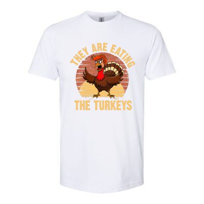 They Are Eating The Turkeys Thanksgiving Trump Humor Kamala Softstyle CVC T-Shirt