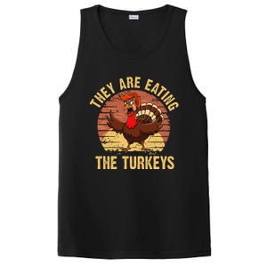 They Are Eating The Turkeys Thanksgiving Trump Humor Kamala PosiCharge Competitor Tank