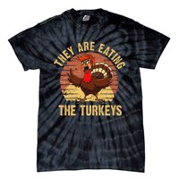 They Are Eating The Turkeys Thanksgiving Trump Humor Kamala Tie-Dye T-Shirt