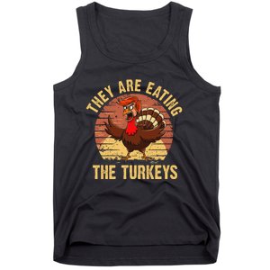 They Are Eating The Turkeys Thanksgiving Trump Humor Kamala Tank Top