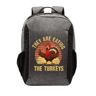 They Are Eating The Turkeys Thanksgiving Trump Humor Kamala Vector Backpack