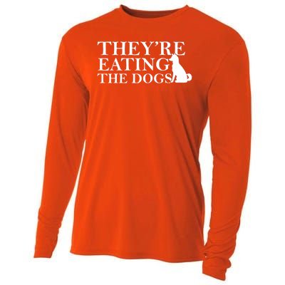 They Are Eating The Dogs They Are Eating The Pets Quote Cooling Performance Long Sleeve Crew