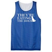 They Are Eating The Dogs They Are Eating The Pets Quote Mesh Reversible Basketball Jersey Tank