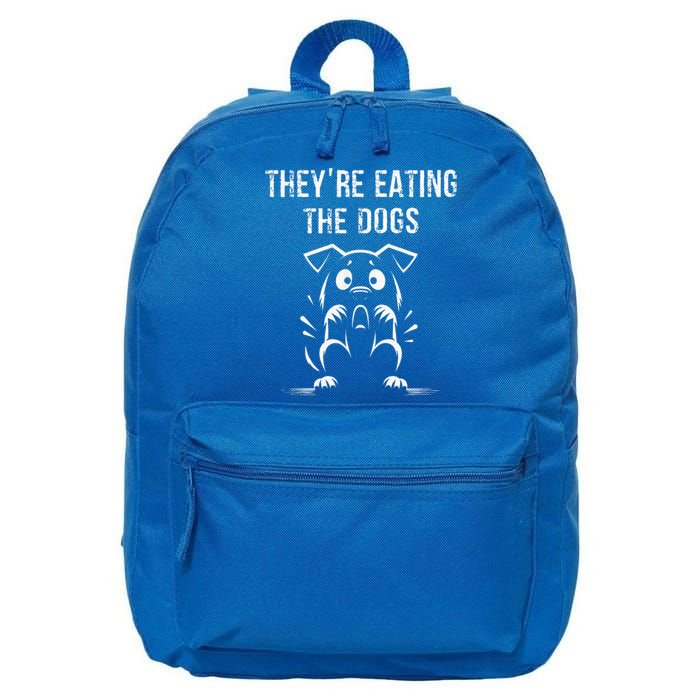 They Are Eating Dogs Vote For Kamala Harris 16 in Basic Backpack