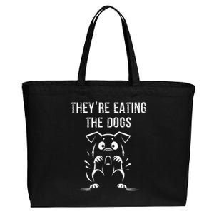 They Are Eating Dogs Vote For Kamala Harris Cotton Canvas Jumbo Tote