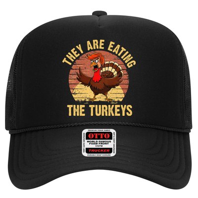 They Are Eating The Turkeys Thanksgiving Trump Humor Kamala Trucker Hat