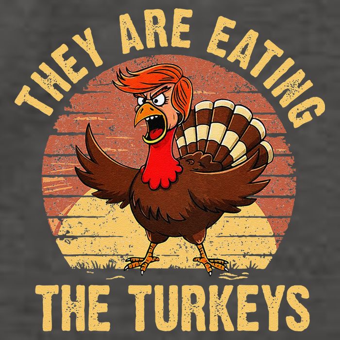 They Are Eating The Turkeys Thanksgiving Trump Humor Kamala Vector Backpack