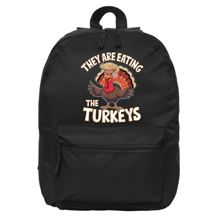 They Are Eating The Turkeys Thanksgiving Humor 16 in Basic Backpack