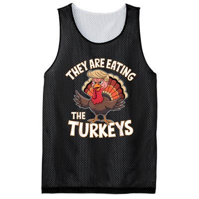 They Are Eating The Turkeys Thanksgiving Humor Mesh Reversible Basketball Jersey Tank