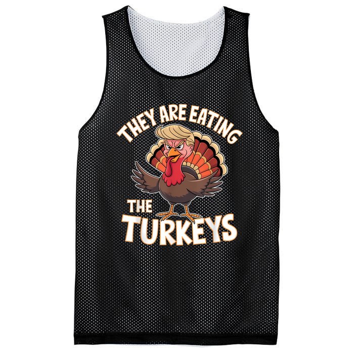 They Are Eating The Turkeys Thanksgiving Humor Mesh Reversible Basketball Jersey Tank