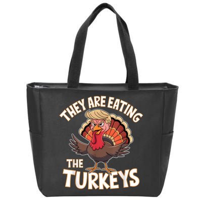 They Are Eating The Turkeys Thanksgiving Humor Zip Tote Bag