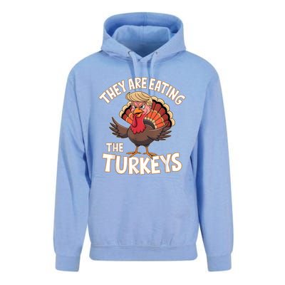 They Are Eating The Turkeys Thanksgiving Humor Unisex Surf Hoodie