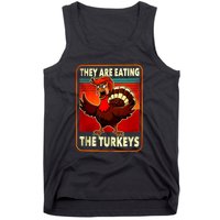 They Are Eating Turkey Funny Donald Trump Thanksgiving Tank Top