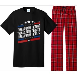 They Are Eating The Dogs The Cats The Pets Funny Trump Pajama Set