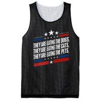 They Are Eating The Dogs The Cats The Pets Funny Trump Mesh Reversible Basketball Jersey Tank