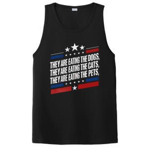 They Are Eating The Dogs The Cats The Pets Funny Trump PosiCharge Competitor Tank