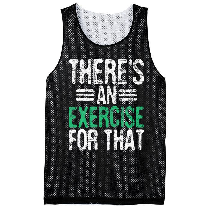 There's An Exercise For That Physical Therapist Therapy PT Mesh Reversible Basketball Jersey Tank