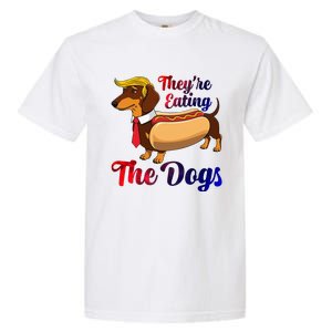 They Are Eating The Dogs Meme Dachshund Donald Trump Debate Garment-Dyed Heavyweight T-Shirt