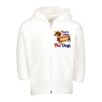 They Are Eating The Dogs Meme Dachshund Donald Trump Debate Toddler Zip Fleece Hoodie