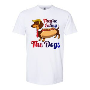 They Are Eating The Dogs Meme Dachshund Donald Trump Debate Softstyle CVC T-Shirt