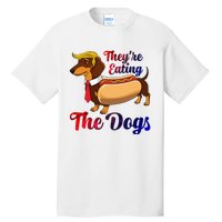 They Are Eating The Dogs Meme Dachshund Donald Trump Debate Tall T-Shirt