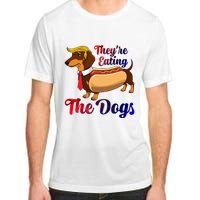 They Are Eating The Dogs Meme Dachshund Donald Trump Debate Adult ChromaSoft Performance T-Shirt