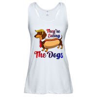 They Are Eating The Dogs Meme Dachshund Donald Trump Debate Ladies Essential Flowy Tank