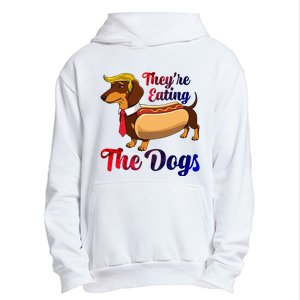 They Are Eating The Dogs Meme Dachshund Donald Trump Debate Urban Pullover Hoodie