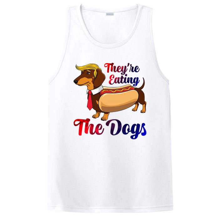 They Are Eating The Dogs Meme Dachshund Donald Trump Debate PosiCharge Competitor Tank