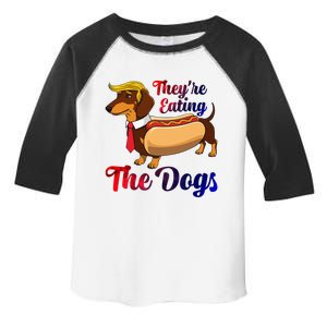 They Are Eating The Dogs Meme Dachshund Donald Trump Debate Toddler Fine Jersey T-Shirt