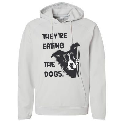 They Are Eating The Dogs Usa Election Trump 2024 Harris Performance Fleece Hoodie