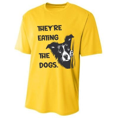 They Are Eating The Dogs Usa Election Trump 2024 Harris Performance Sprint T-Shirt