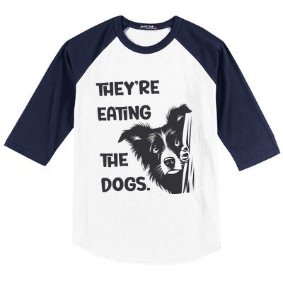 They Are Eating The Dogs Usa Election Trump 2024 Harris Baseball Sleeve Shirt