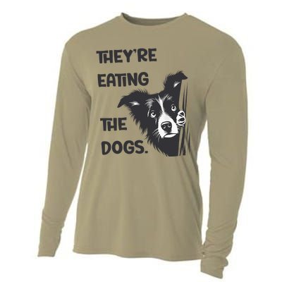 They Are Eating The Dogs Usa Election Trump 2024 Harris Cooling Performance Long Sleeve Crew