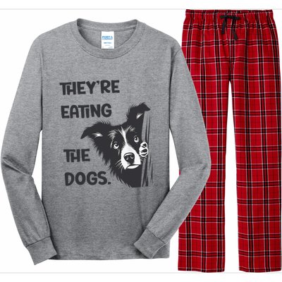 They Are Eating The Dogs Usa Election Trump 2024 Harris Long Sleeve Pajama Set