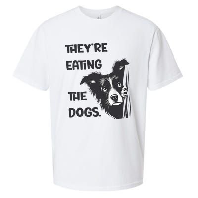 They Are Eating The Dogs Usa Election Trump 2024 Harris Sueded Cloud Jersey T-Shirt