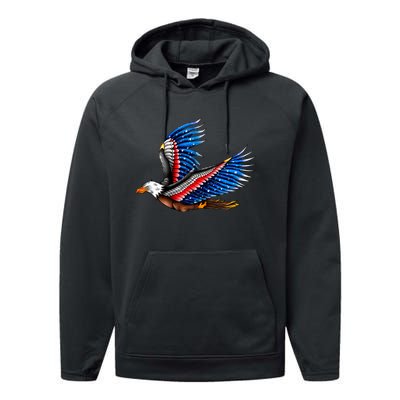 Tattoo American Eagle Performance Fleece Hoodie