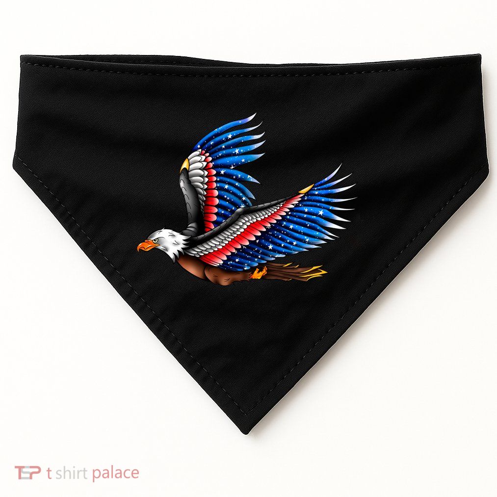 Tattoo American Eagle USA-Made Doggie Bandana